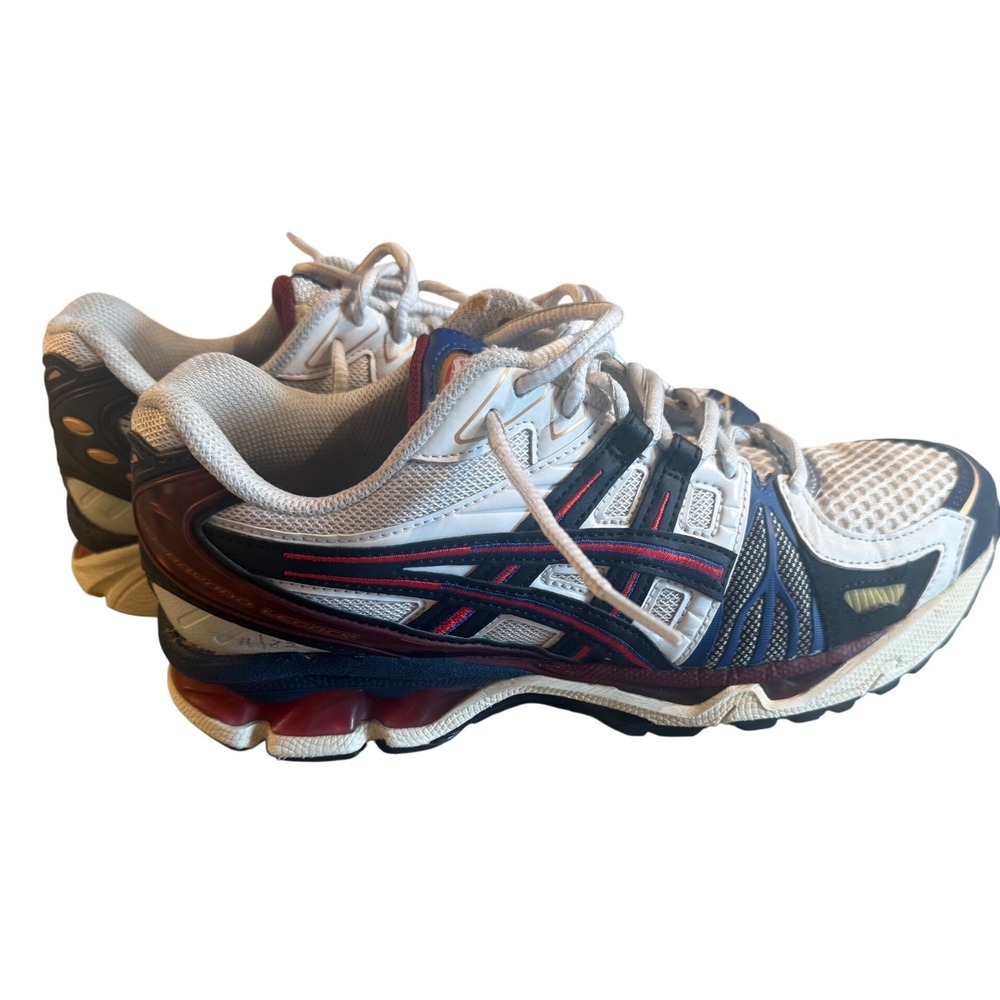 ASICS Gel-Kayano Legacy Mens White Blue Red Sneakers 30th anniversary Size 7.5